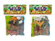 BAG OF 6" SAFARI ANIMALS PLAY SET image