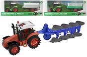 FRICTION TRACTOR AND FARM TRAILER SET