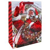 2 ASST. JOYFUL SANTA EXTRA LARGE GIFT BAG image
