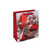 2 ASST. JOYFUL SANTA MEDIUM GIFT BAG image