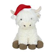 HIGHLAND COW 8"SANTA PLUSH TOY image