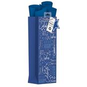 BLUE MALE HAPPY BIRTHDAY BOTTLE BAG