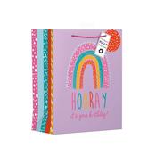 RAINBOW HOORAY LARGE GIFT BAG image