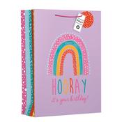 RAINBOW HOORAY EXTRA LARGE GIFT BAG