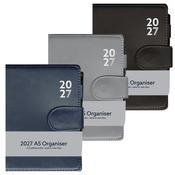 A5 WEEK TO VIEW PVC 2027 DIARY ORGANISER WITH PEN
