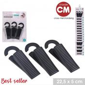 3 PACK BLACK DOOR STOPS image