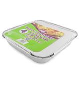 4 PACK SQUARE FOIL CONTAINERS