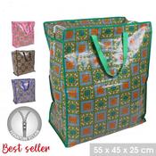4 ASST. 50X45X25CM WOVEN SHOPPING BAG