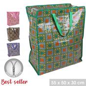 4 ASST. 55X50X30CM WOVEN SHOPPING BAG