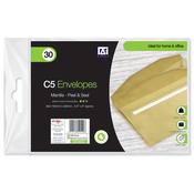 PACK OF 30 C5   BROWN ENVELOPES
