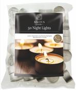 BALTUS 50 PACK 8 HOUR WHITE TEALIGHTS image