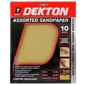 10 PACK SANDPAPER