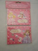 PRINCESS 12 PACK THANK YOU CARDS image