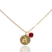 Personalised Irish Disk with Birthstone Range