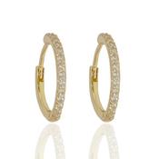 My Huggie Hoops with Swarovski Stones SS GP 1cm image