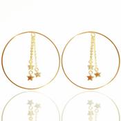 My Hoopy Star Earrings SS GP