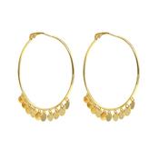 Isabelle Tiny Disk Hoop Earrings image