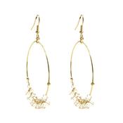 Moon Stone Hoops image
