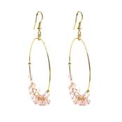 Rose Quartz Hoops image