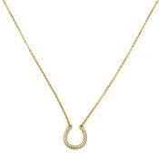 Horse Shoe Good Luck Charm Necklace for Brides and Brides Maids image