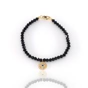 Jo Harpur's Black Onyx Evil Eye Bracelet image