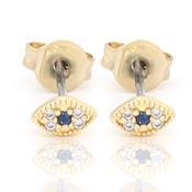 Tigers Eye  Gold Filled Studs image