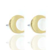 Crescent Moon Gold  Filled Studs image