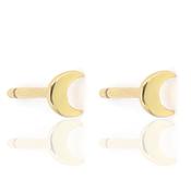 Crescent Moon Gold  Filled Studs image