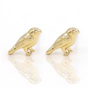 Gold Robin Studs Gold Filled image