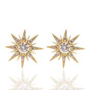 Star Burst Gold Filled Earrings image