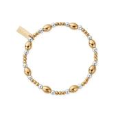 Chlobo Mixed Metal Cute Oval Bracelet GMBCOR