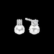 Ti Sento Zirconia Pearl Earrings 78060PW