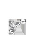 Lotus Snake Cz Helix Earring LP3375-9/1 image