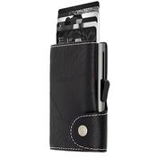 C Secure Black Nero Grey Wallet