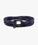 Pig &amp;amp; Hen Salty Steve Royal Purple, Black Bracelet