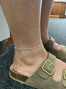Sterling Silver Flower Anklet
