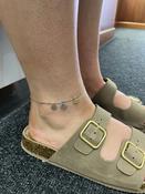Sterling Silver 3 tone Sun Charm Anklet