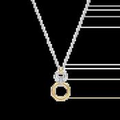 Ti Sento Open Modern Pavé Circle Necklace 34134ZY