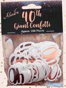 40th Birthday Rose Gold Confetti image