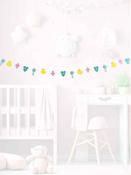 Baby Shower Felt Shaped Banner Bunting image