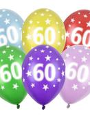 Balloons 30cm, 60th Birthday, Metallic Mix image