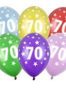 Balloons 30cm, 70th Birthday, Metallic Mix image