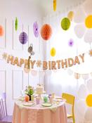 Banner Happy Birthday, mix, 200x14.5 cm