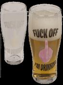 Beer glass, Middle finger