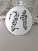 Black Sequin 21 Badge &amp; Table Centre
