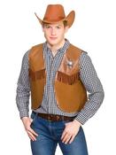 Cowboy Sheriff Waistcoat - BROWN