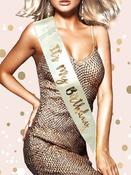 Cream &amp; Gold Its My Birthday Sash