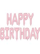 Foil Balloon Happy Birthday Pink