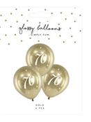Glossy Balloons 70 Gold image