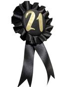 Gold 21st Birthday Badge